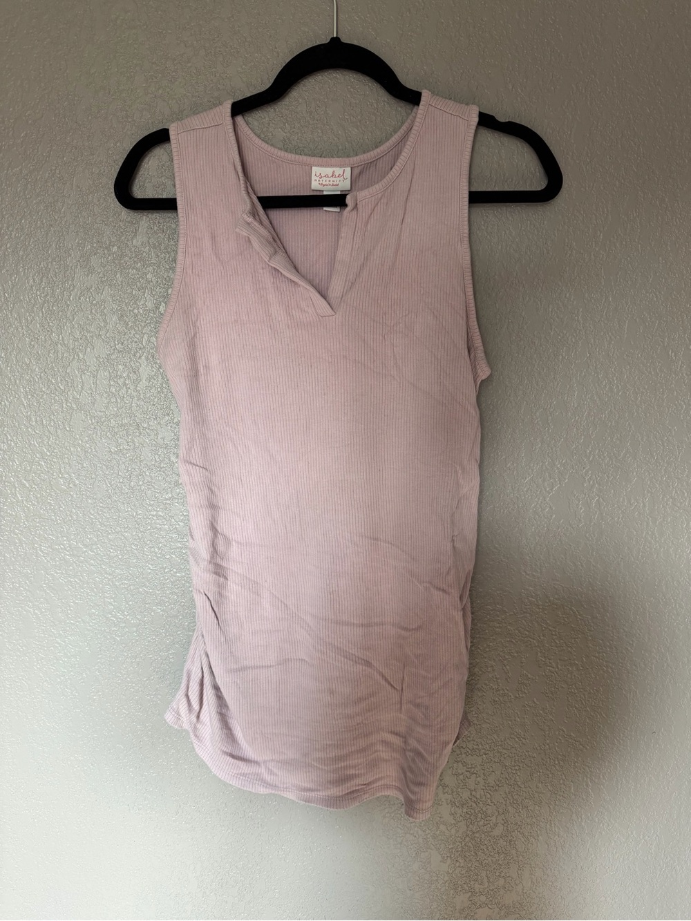 Isabel Maternity by Ingrid & Isabel Sleeveless Ribbed Tank Top - Light Mauve